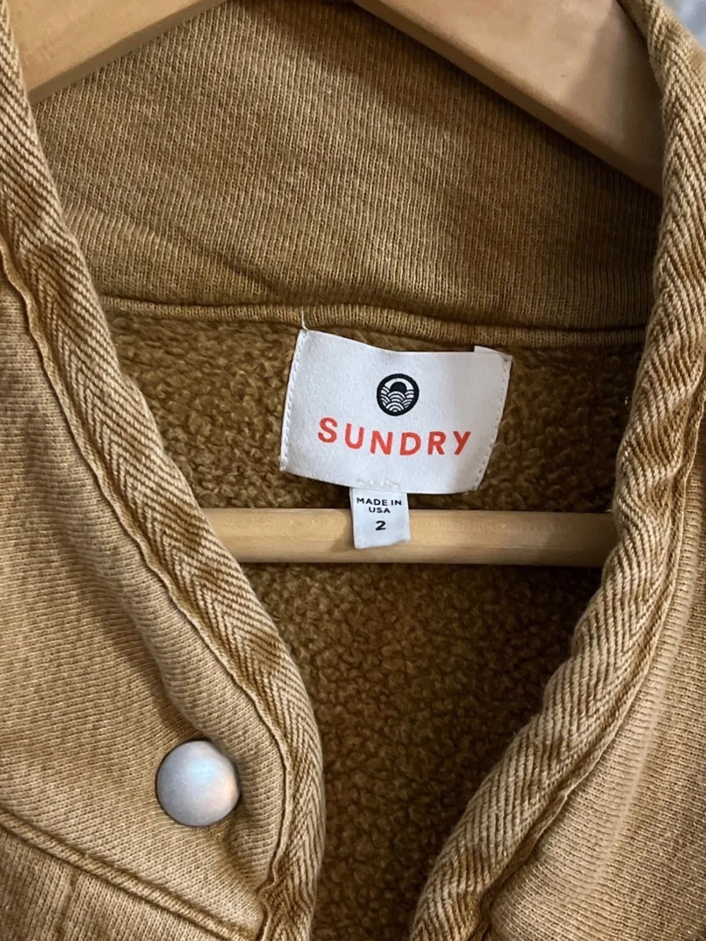 Sundry Button Front Street Jacket - Picture 3 of 7
